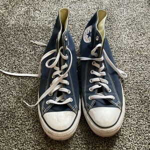 Converse Navy Blue High Top Sneakers